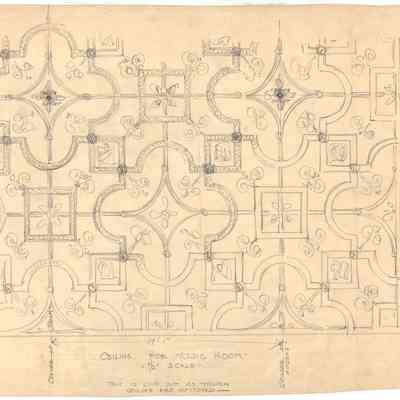 Drawing: Music Room ceiling plan