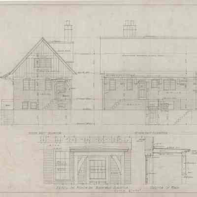 Drawing: Gardener's Cottage elevations