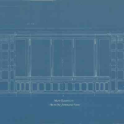 Blueprint: Master Bedroom west elevation