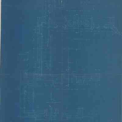Blueprint: Tower Stairs and chimney South Wall plans