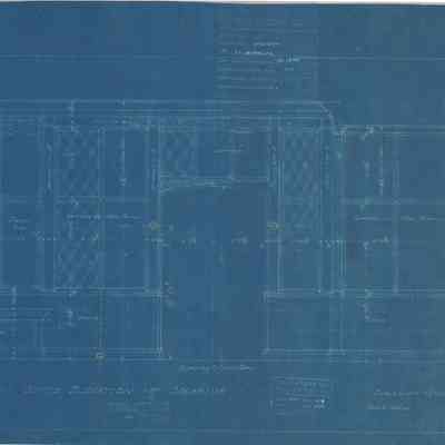Blueprint: Solarium south elevation