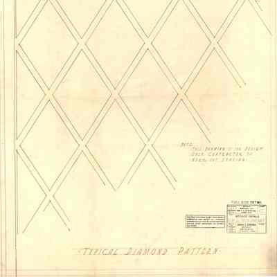 Drawing: Diamond leaded glass