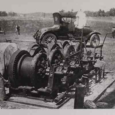 Machinery in a field