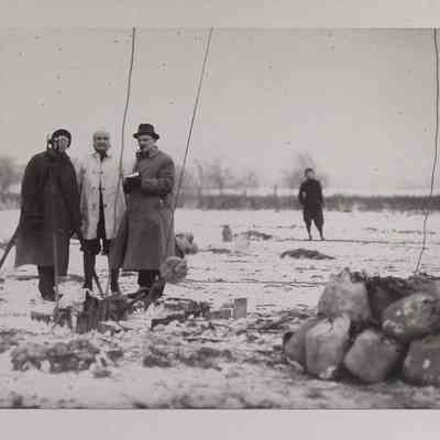 Four men in airfield