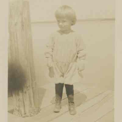 Child on dock
