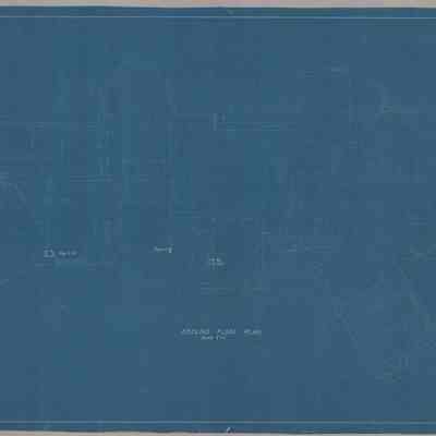 Blueprint: Sheet metal work second floor plan