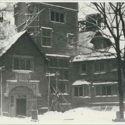 East Façade, Stan Hywet Hall Under Construction