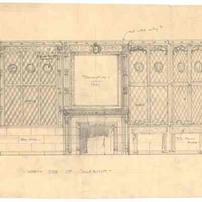 Drawing: Solarium north elevation