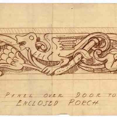 Drawing: West Porch door woodwork