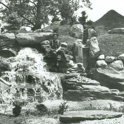 Japanese Garden during construction