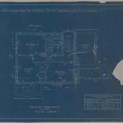 Blueprint: Gate Lodge second floor plan