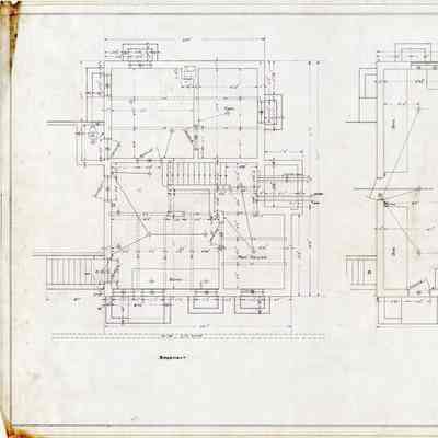Drawing: Poultry Keeper's basement and first floor plans