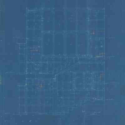 Blueprint: Tower east elevation