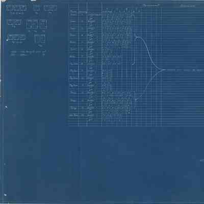 Blueprint: Dimensions of steel casements