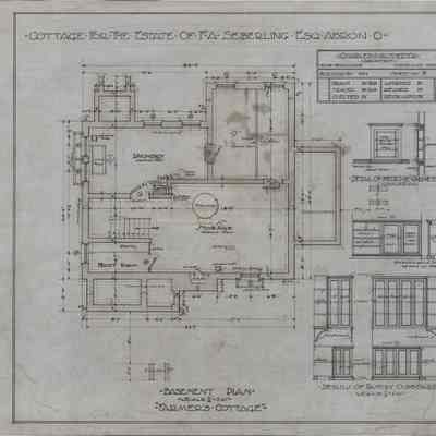 Drawing: Farmers cottage basement plan