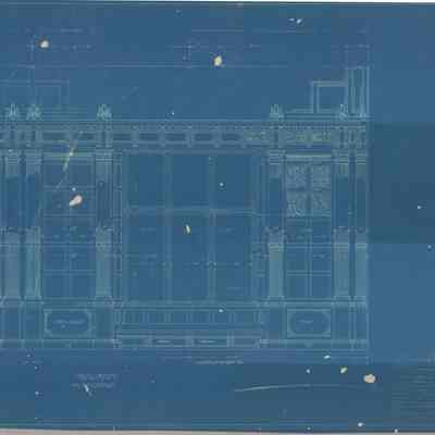 Blueprint: Music Room west elevation