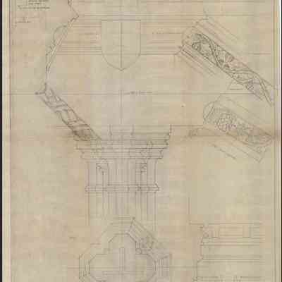 Drawing: Great Hall woodwork details