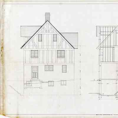 Drawing: Poultry Keeper's cottage south elevation