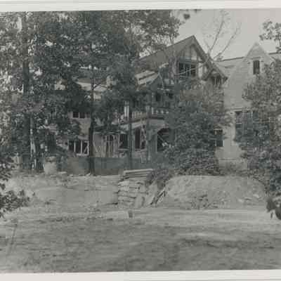 West Façade, Stan Hywet Hall Under Construction