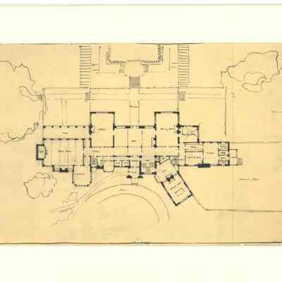 Drawing: Early floor plan concept