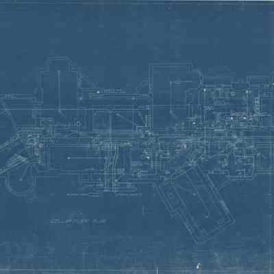 Blueprint: Electric wiring drawing cellar floor plan