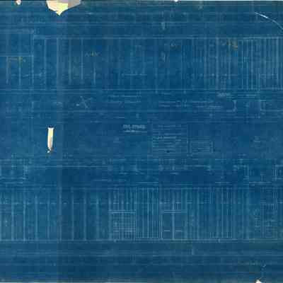 Blueprint: North Hall elevations