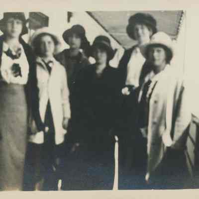 Group of people on board a ship