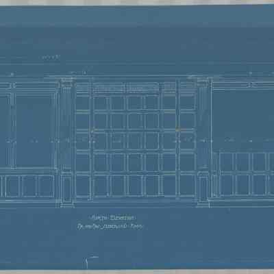 Blueprint: Master Bedroom north elevation