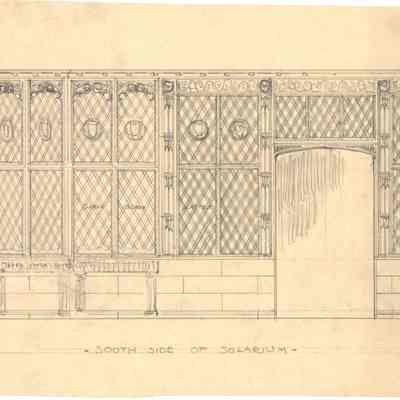 Drawing: Solarium south elevation