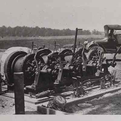 Machinery in a field