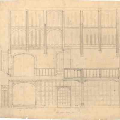 Drawing: Great Hall east elevation