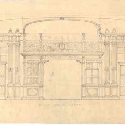 Drawing: Music Room north elevation