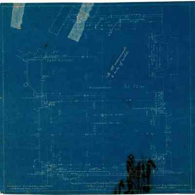 Blueprint: Billiard Room furring and partitions plan