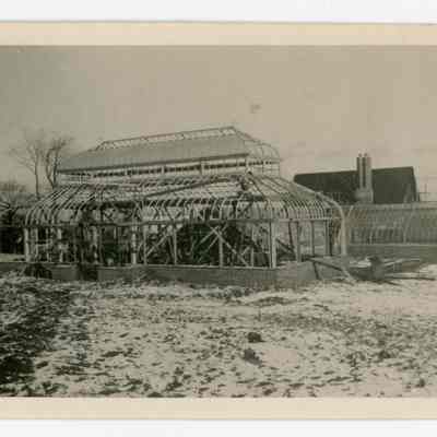 Conservatory under construction