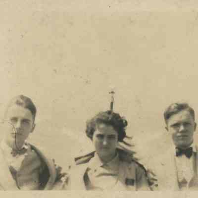Franklin Seiberling and friends on a boat