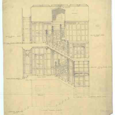 Drawing: Tower Stairs north elevation