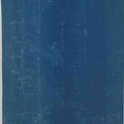 Blueprint: Private stairs south elevation