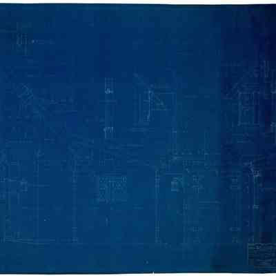 Blueprint: Carriage House east wing detail