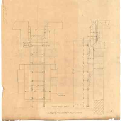 Drawing: Tower roof ladder