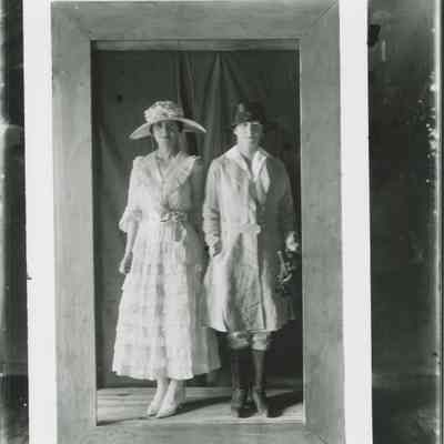 Young women in costume