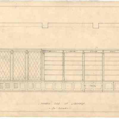 Drawing: Library north elevation