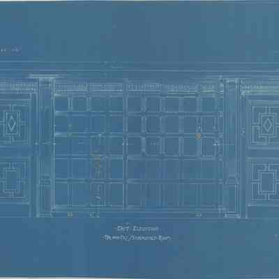Blueprint: Master Bedroom east elevation
