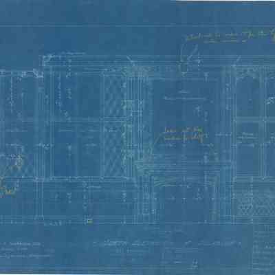 Blueprint: Solarium north elevation