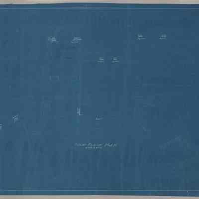 Blueprint: Sheet metal work first floor plan
