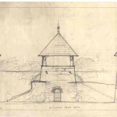 Drawing: Tea House concept sketch