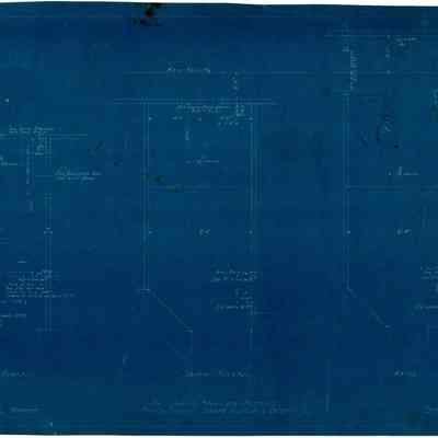 Blueprint: Private Staircase furring and partitions plan