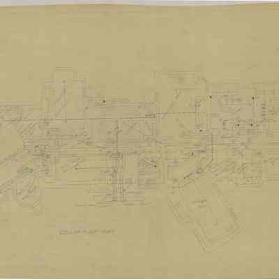 Drawing: Electric wiring cellar floor plan