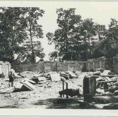 English Garden, Stan Hywet Hall Under Construction