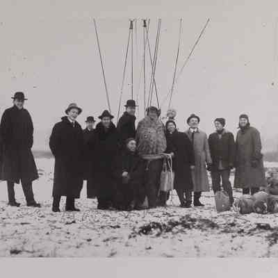 Twelve men in airfield