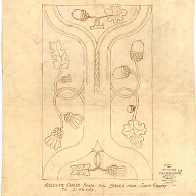 Drawing: Library door detail
